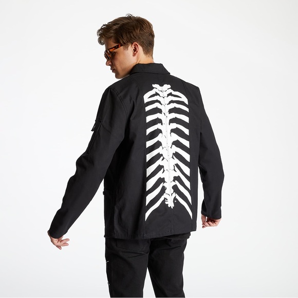 PLEASURES Lightweight Ribcage Jacket (Medium) - Black - Picture 7 of 7